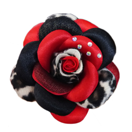 Scarlett Collar Flower - Red