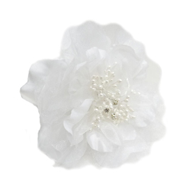 Victoria Collar Flower - White