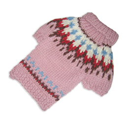 Round Yoke Sweater - Pink