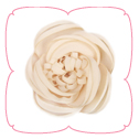 Dahlia Collar Flower - Beige