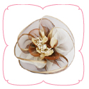 Harper Collar Flower - Caramel