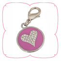 Heart Round Charm
