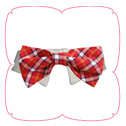 Red Checker Bow Tie