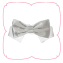 Valentino Bow Tie - Silver